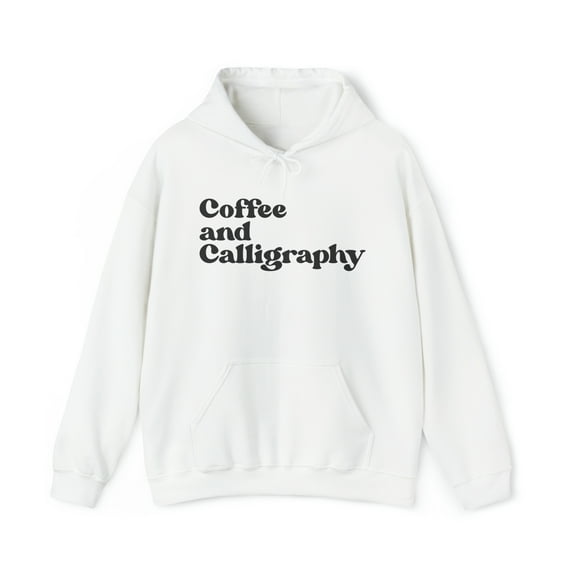 Calligraphy 1970s 70s Hoodie, Gifts, Hooded Sweatshirt
