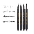 thumbnail image 1 of Calligraphy Brush Pens Set of 4/12(Soft & Hard) for Hand Lettering, Modern Calligraphy, Drawing, Beginner-Friendly Art Markers with Black Pigment Ink, Ideal for Scrapbooking, Journaling, 1 of 6