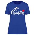 thumbnail image 1 of Calligraphy Croatia T-Shirt Women -Image by Shutterstock, Female 3X-Large, 1 of 2