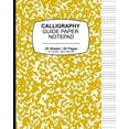 thumbnail image 1 of Calligraphy Guide Paper Notepad: School Marble Yellow , Calligraphy Guide Book For Lettering and Design Drawing Practice Paperback 1099621402 9781099621406 P2G Calligraphy Innovations, 1 of 1