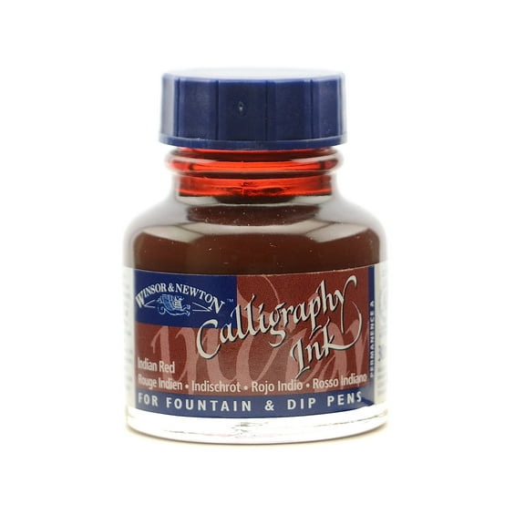 Calligraphy Ink Indian red, 1 oz. (pack of 3)