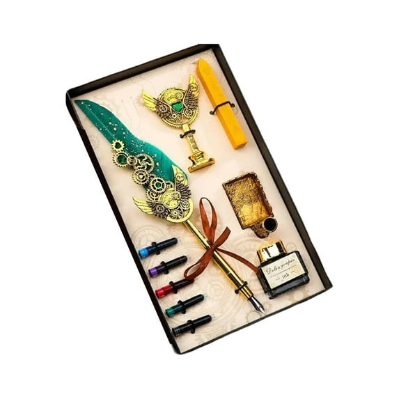 Calligraphy Pen Set Feather Pen and Ink Set Fountain Pen Set Dip Pen Set