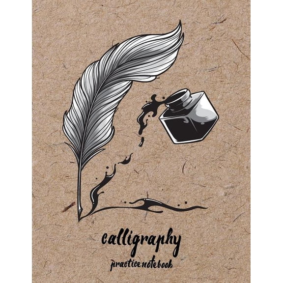 Calligraphy Practice NoteBook: Hand Lettering: Calligraphy Workbook: Wood: (Training, Exercises and Practice: Lettering calligraphy. Calligraphy book) (Paperback)