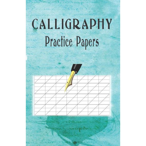 Calligraphy Practice Paper: 100 sheet pad, calligraphy style writing paper and workbook.