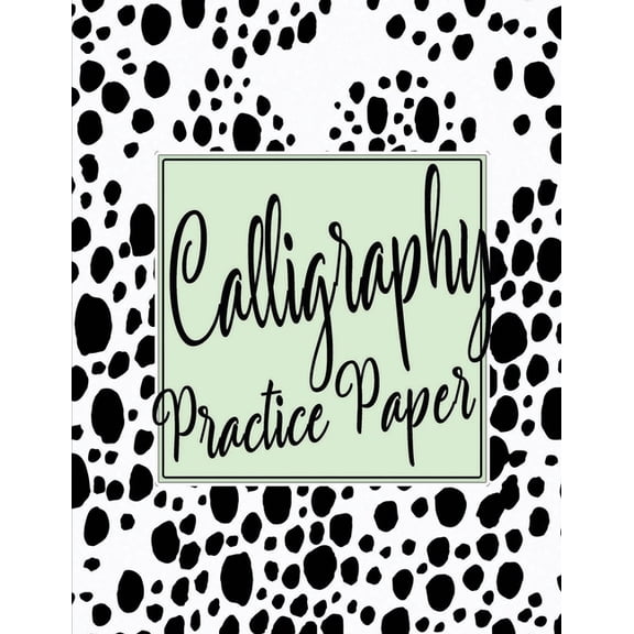 Calligraphy Practice Sheets: Workbook of Slanted Grid Calligraphy Paper - Modern Calligraphy Handwriting for Beginners - Black Dots