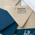 thumbnail image 1 of Calligraphy Return Address Stamp Self Inking Personalized Rubber Stamp Custom Family Address Colop Stamper, 1 of 1