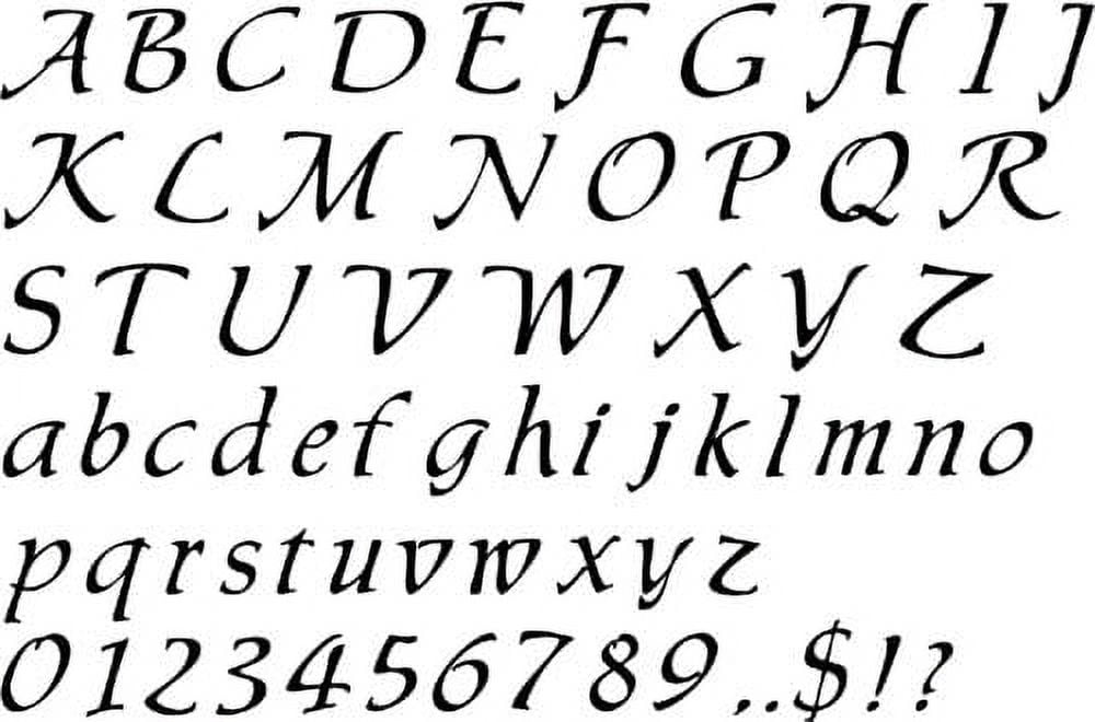 Calligraphy Script Lettering Wall Stencil SKU #3113 by Designer Stencils