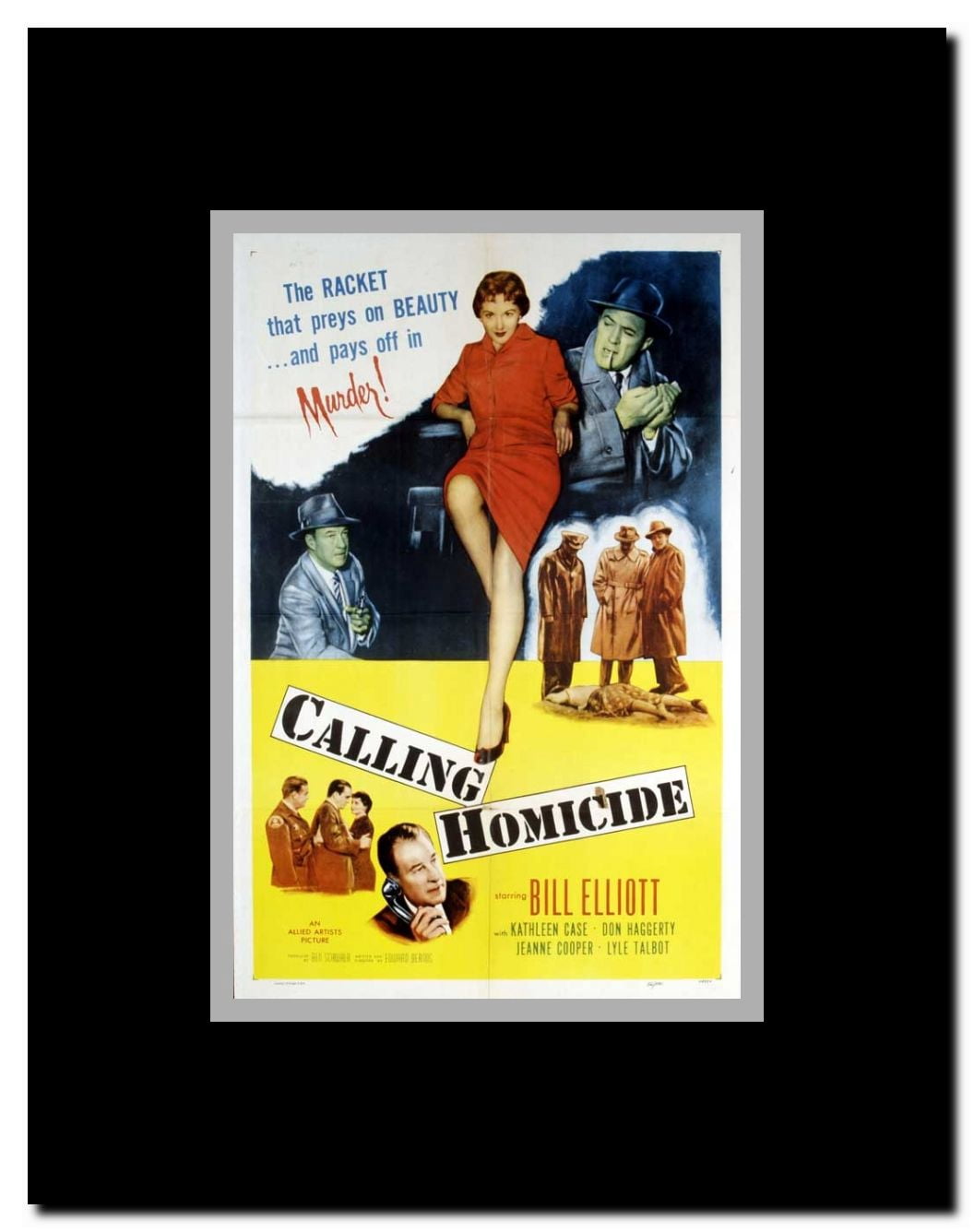 Calling Homicide Framed Movie Poster