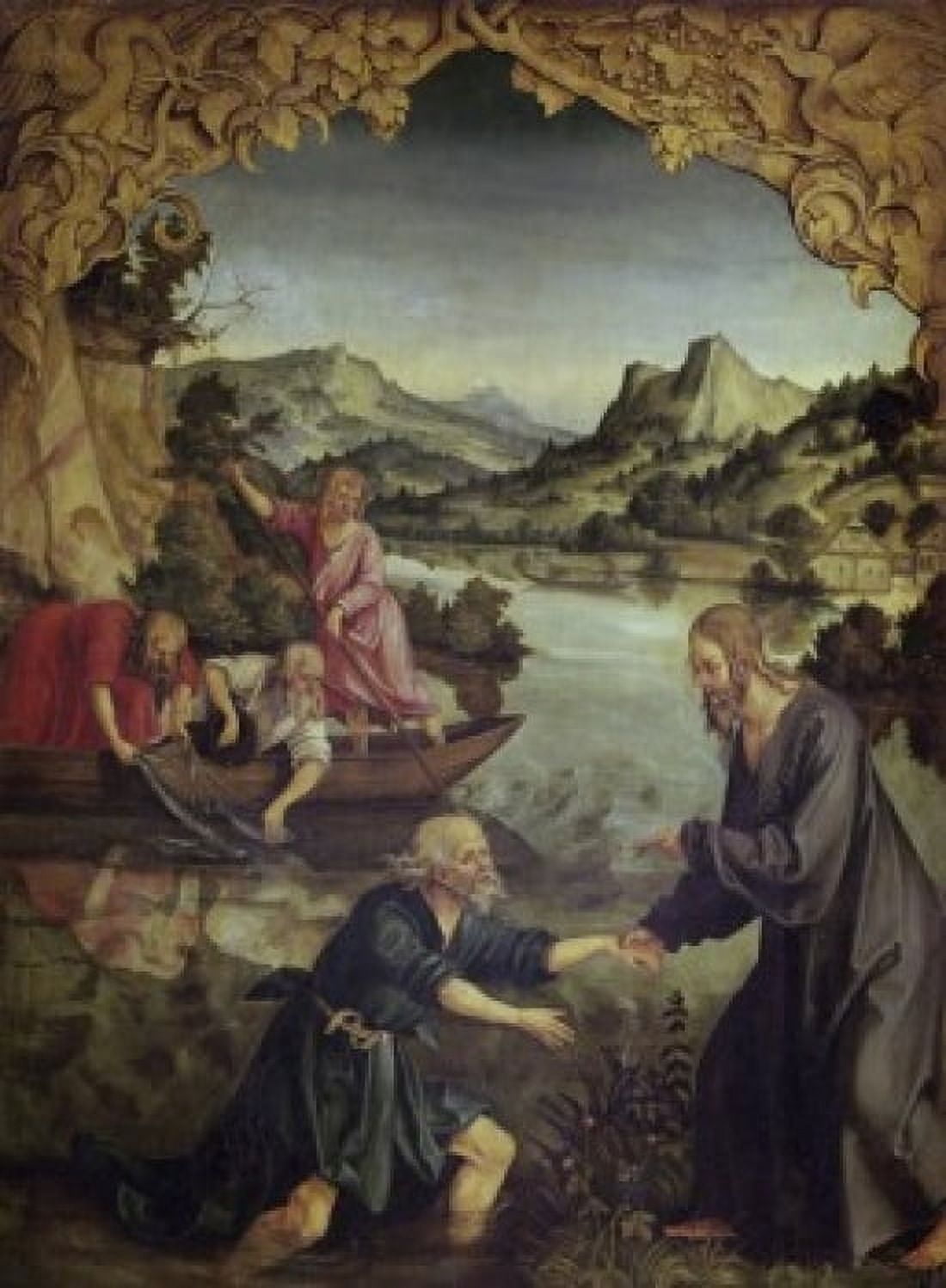 Calling of St Peter Hans von Kulmbach (ca1480-1522 German) Oil on canvas Galleria degli Uffizi Florence Italy Canvas Art - Hans von Kulmbach (24 x 36)