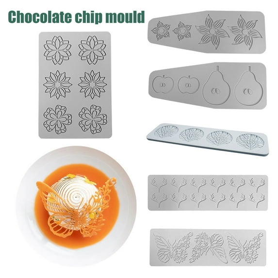 Callipe Christmas Snowflake Silicone Chocolate Mold for Cake Decorating Fondant Impression Mats Pastry Moulds Multipurpose Baking Tool for Home