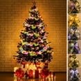 thumbnail image 1 of Callipe Christmas Tree Ribbon Lights 32ft 100 LED Christmas Fairy String Lights USB Powered Waterproof Ribbon Bows Light for Garden Wedding Patio, 1 of 8