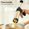 thumbnail image 1 of Callipe Churro Maker Machine with Piping Piping Tips And Bag Stainless Steel Easy to Fill Fritters Making Kit with Cleaning Brush for Making Churro, 1 of 7