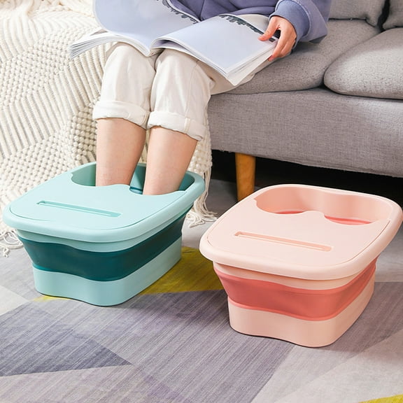 Callipe Collapsible Pool Footbath Tray Swimming Pool Folding Footbath Basin Portable Foot Rinse Tub Pool Accessories
