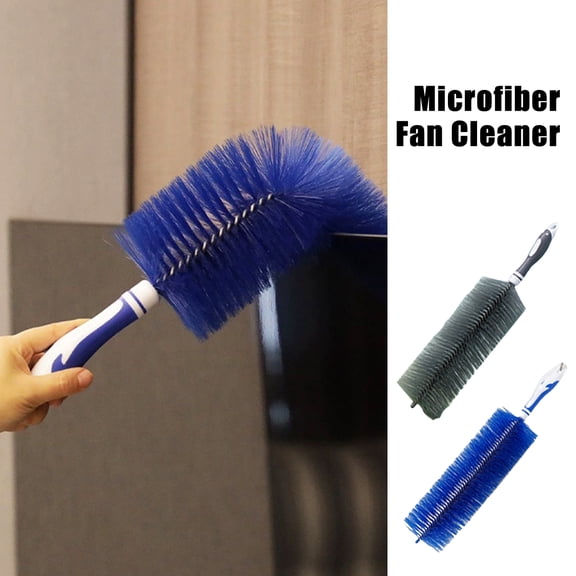 Callipe Fan Cleaning Brush Soft Bristles Microfiber Duster Flexible Washable Anti-Static Design Electric Fan Gap Cleaning Scrubber Fan Dusting Tool