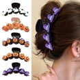 thumbnail image 1 of Callipe Halloween Hair Claw Clip for Women Girls, Cute Witch Hat/Pumpkin/Ghost Plastic Hair Clips, Non-Slip Decorative Headwear for Party Daily Styling, 1 of 2