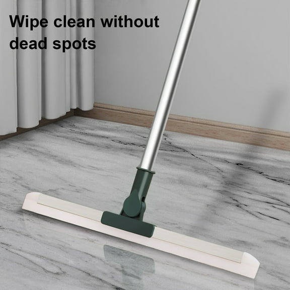 Callipe Silicone Floor Scraper Stainless Steel Retractable Handle Bathroom Wiper Broom Tile Floor Cleaning Tools