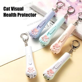 Callipe USB-Rechargeable Cat Pointer Toy Interactive Cat Toy Red Dot LED Light Pointer Cat Toy Paw Shape Point Pen for Kitten Cat Chasing Playing