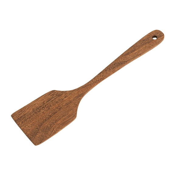 Callipe Wooden Spatula Set 1/2pcs Wooden Square Diagonal Shovels for Cooking Stirring Heat-resistant Kitchen Tools for Mixing Grilling Hanging Storage