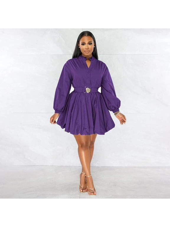 Callista Puff Sleeves Dress