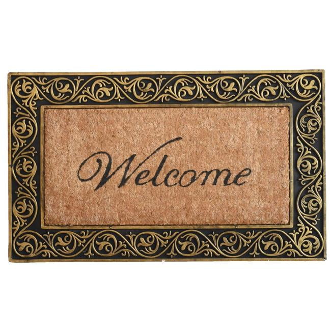 Calloway Mills 10001WELC Prestige Gold Welcome Outdoor Doormat 18" x 30"