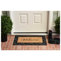 Calloway Mills 10002WELC Prestige Silver Welcome Outdoor Doormat 18" x 30"