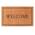 thumbnail image 1 of Calloway Mills 104813048 30 x 48 x 1.5 in. Welcome Border 100 Percent Coir Rectangular Doormat, Natural & Black, 1 of 6
