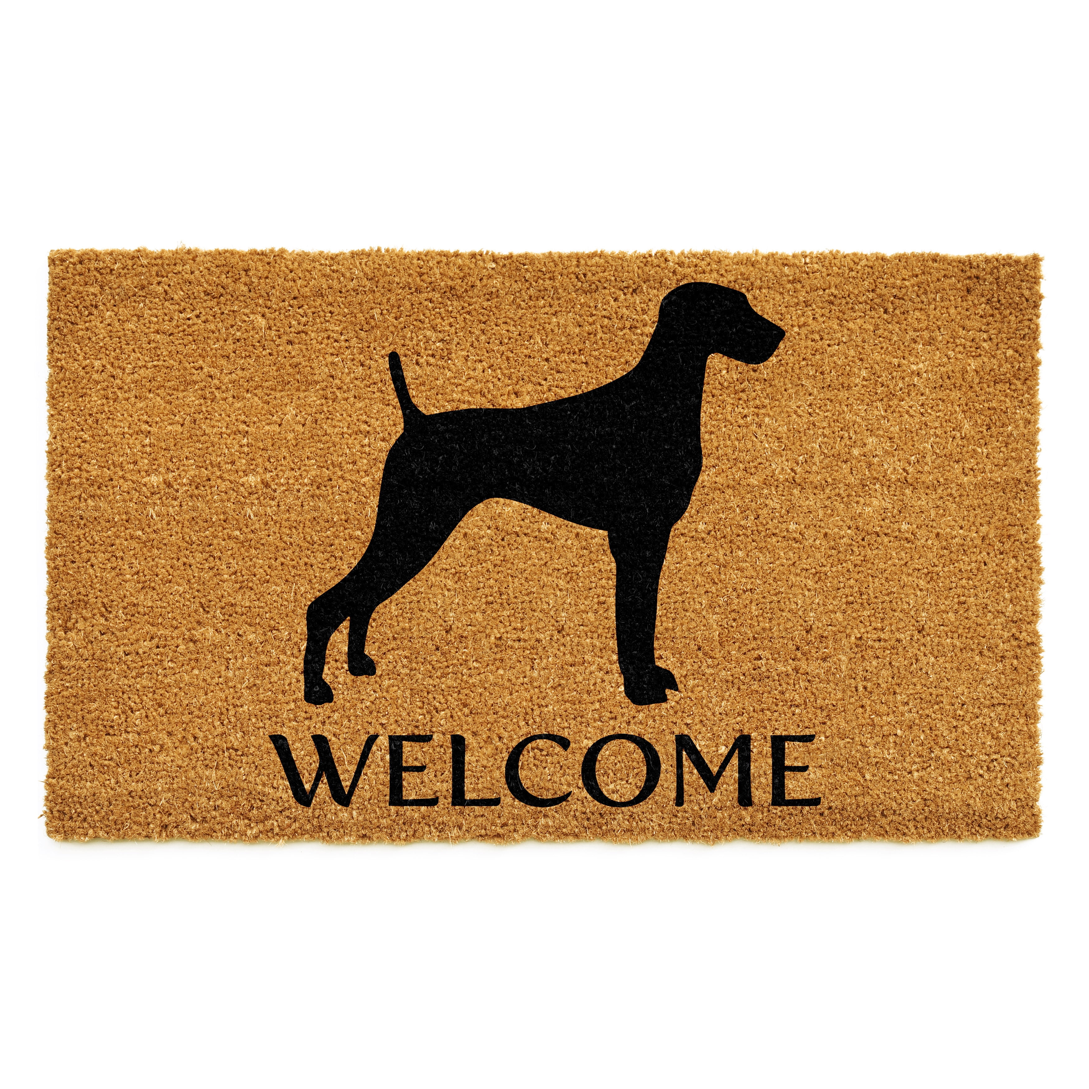 Natural Coir Weimaraner Welcome Outdoor Doormat