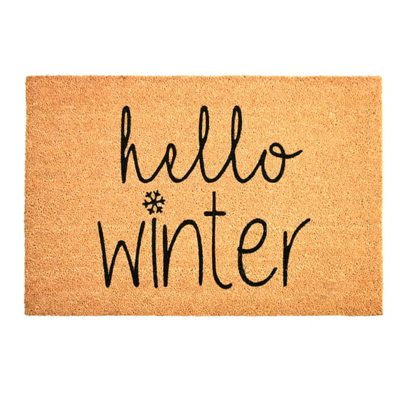Calloway Mills 107141729 Hello Winter Doormat - 17 x 29 in.