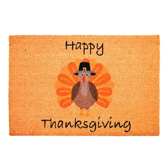 Calloway Mills 107151729 17 x 29 in. Happy Thanksgiving Rectangular Doormat, Multi Color