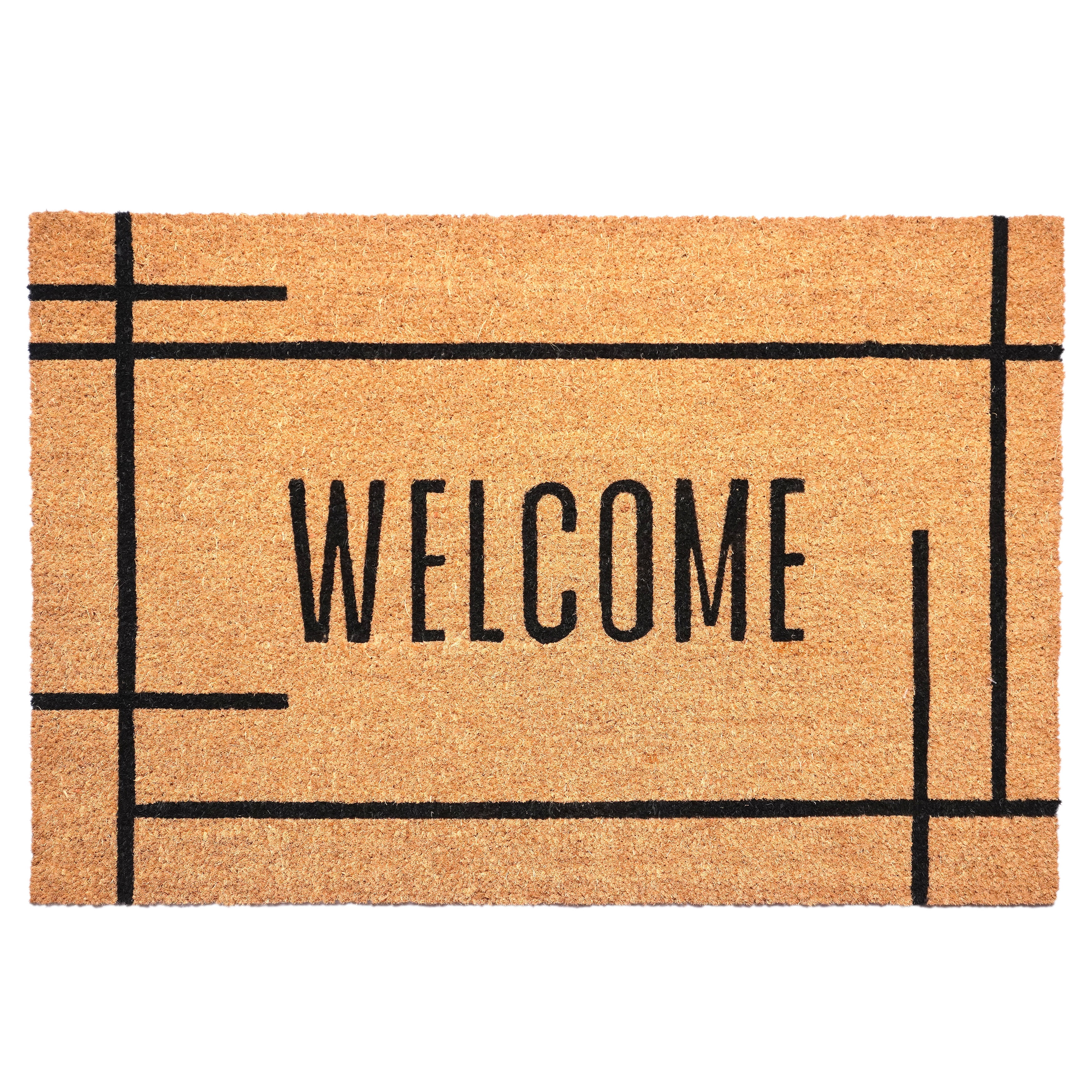 Calloway Mills 107371729 Modern Natural Welcome Doormat 17" x 29"