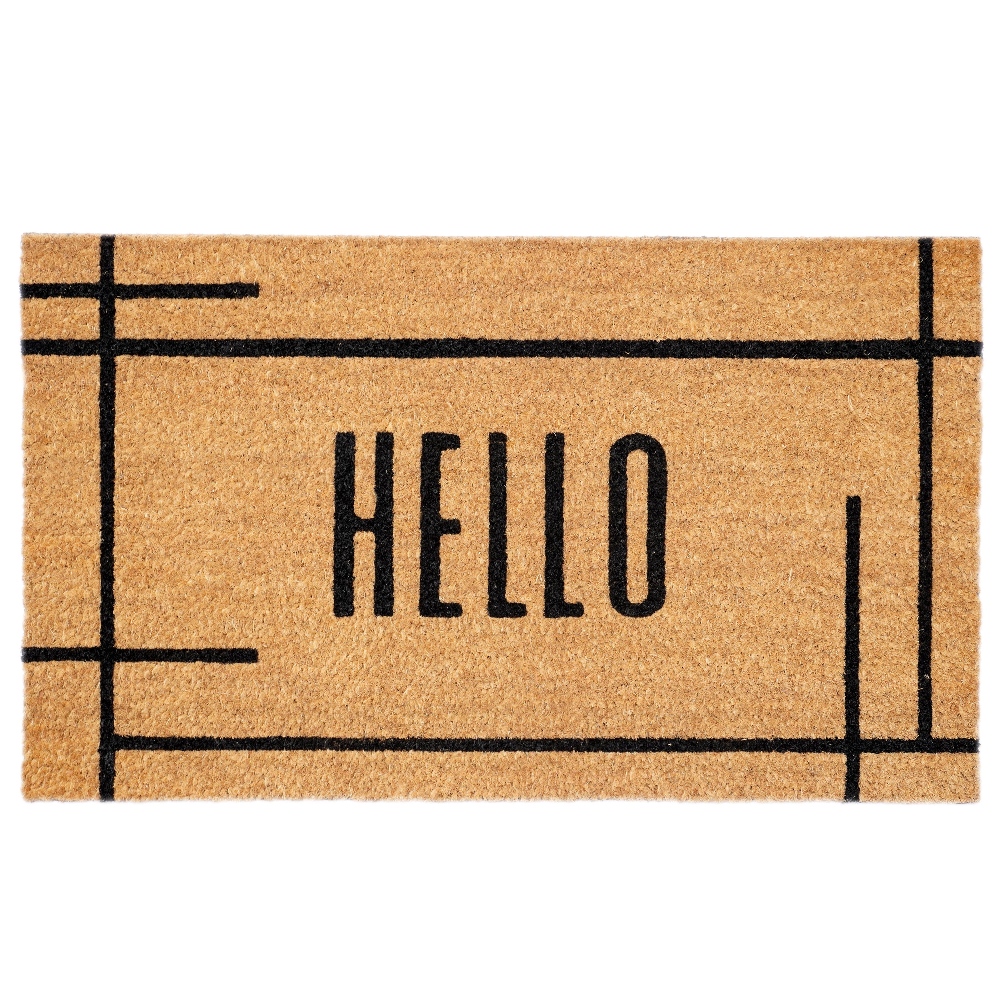 Calloway Mills 107401729 Modern Natural Hello Doormat 17" x 29"