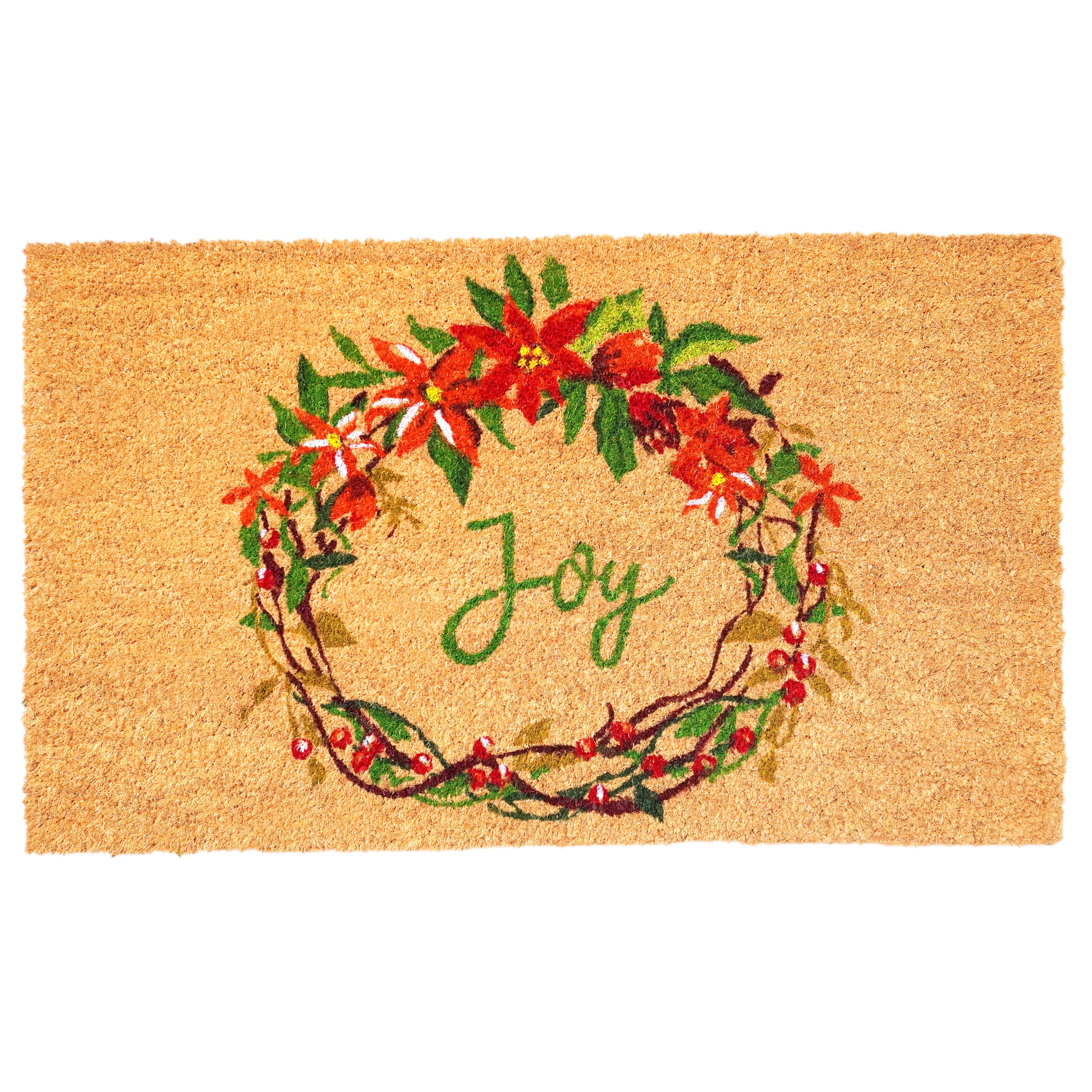 Calloway Mills 107551729 17 x 29 in. Christmas Joy Doormat - Multi Color