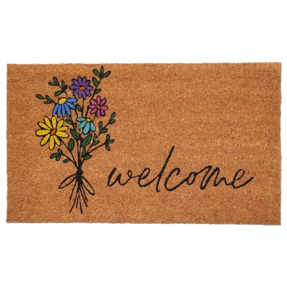 Calloway Mills 107801729 Spring Flowers Bouquet Doormat 17" x 29"