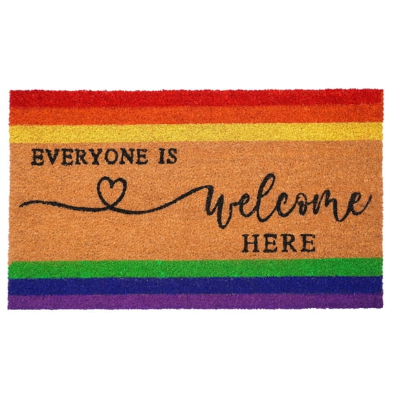 Calloway Mills 107831729 17 x 29 in. Everyone Is Welcome Here Doormat - Multi Color