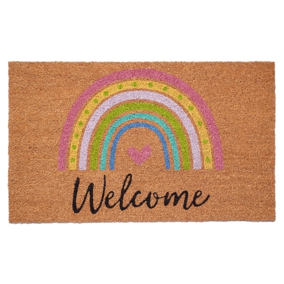 Calloway Mills 107841729 Rainbow Welcome Doormat 17" x 29"