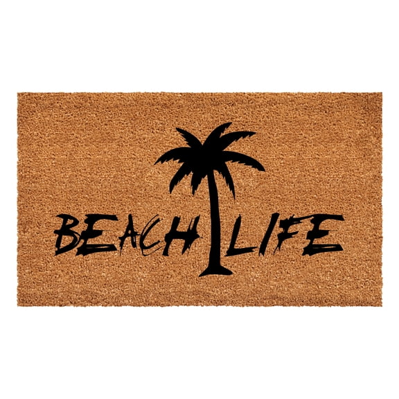 Calloway Mills 108523048 Beach Life Palm Tree Doormat, 30 x 48 in.