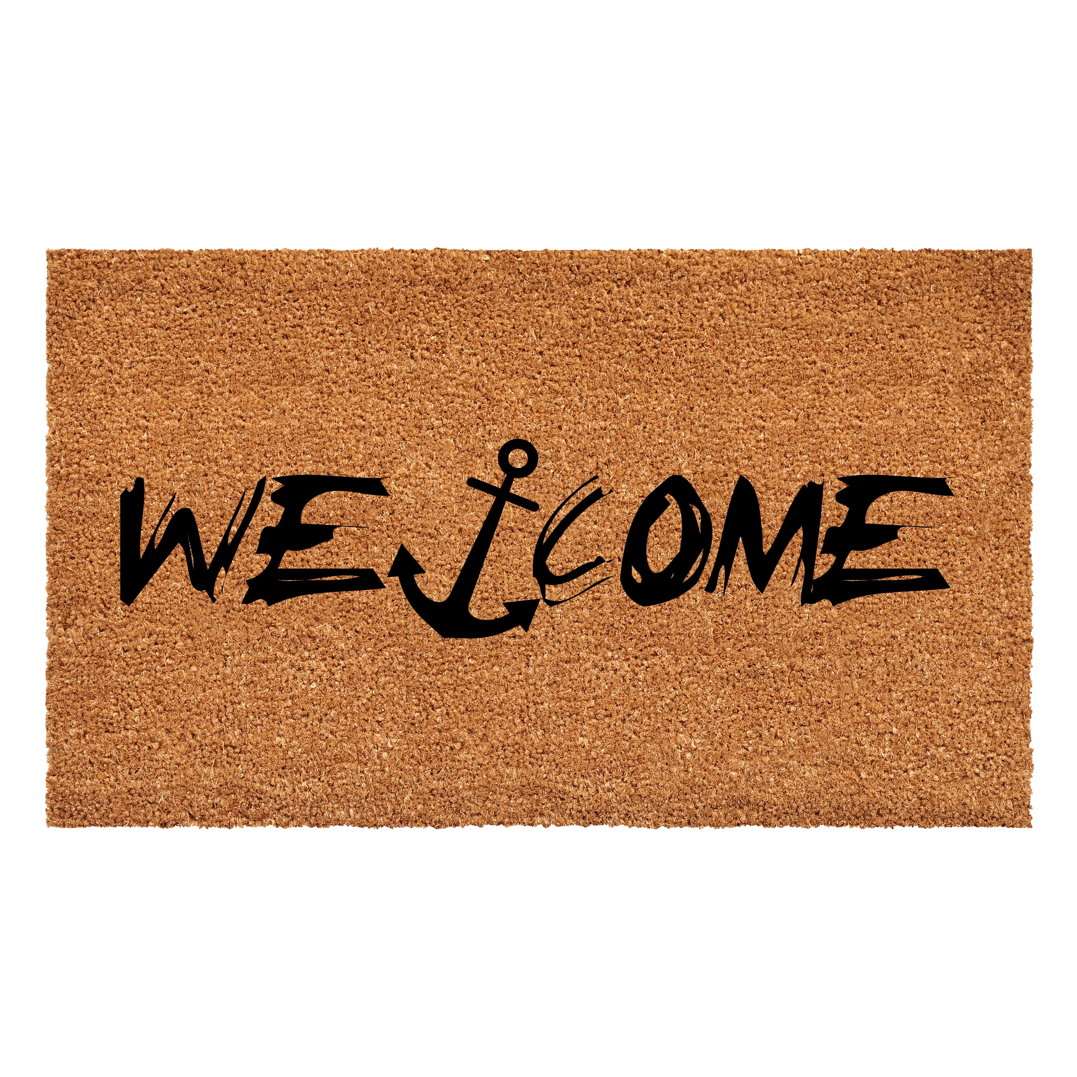 Calloway Mills 108532448 Nautical Anchor Welcome Doormat, 24" x 48"