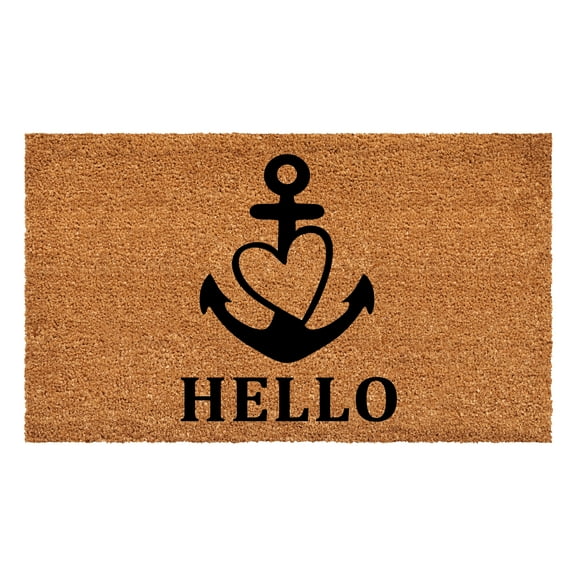 Calloway Mills 108613672 Anchor Hello Doormat, 36" x 72"
