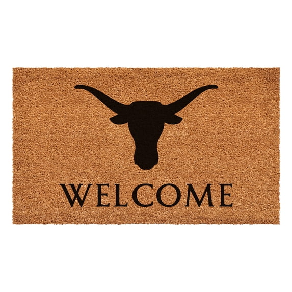 Calloway Mills 108672448 Longhorn Welcome Doormat, 24" x 48"