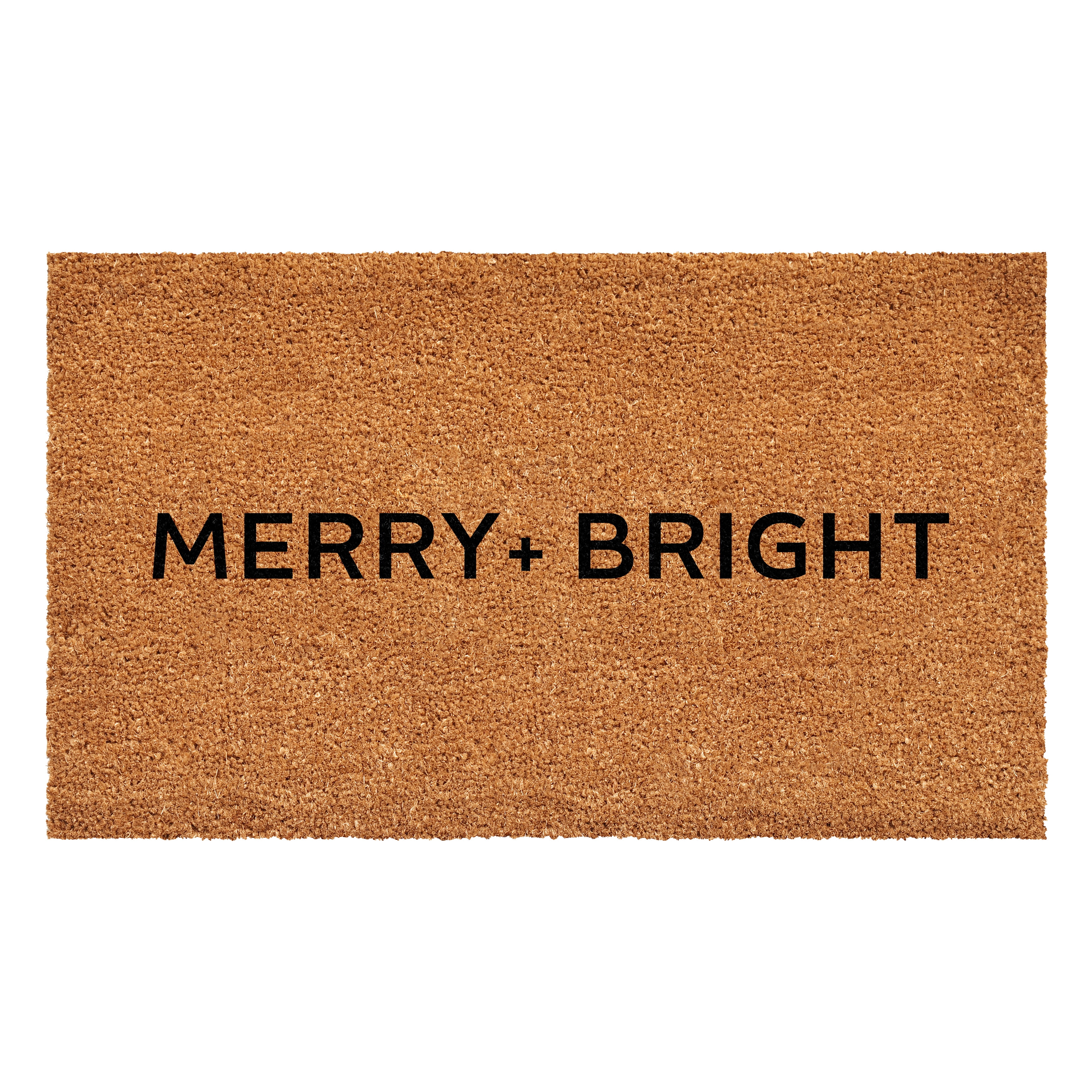 Merry & Bright Coir Christmas Doormat 24" x 48"