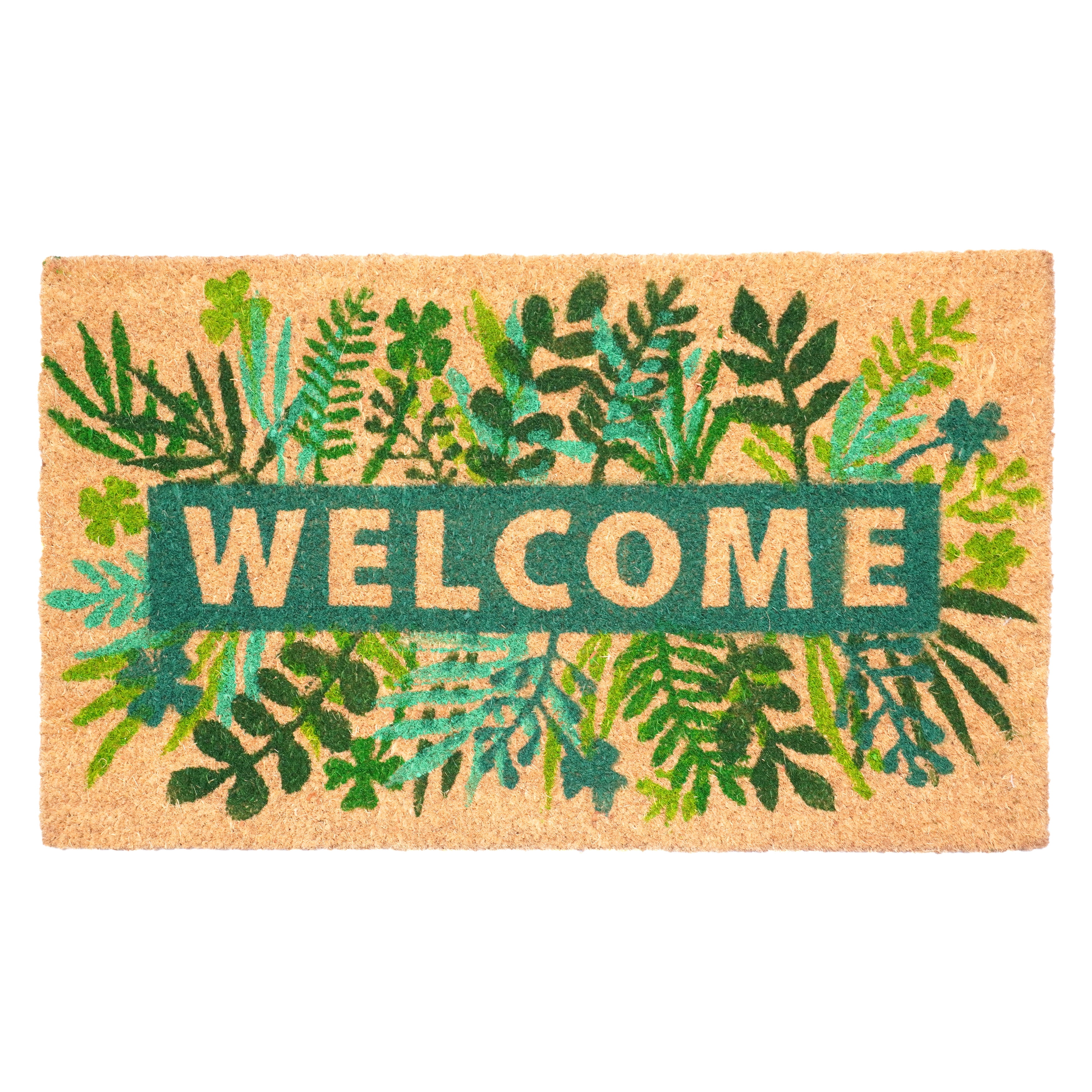 Calloway Mills 109212436 Greenery Welcome 24”x36”