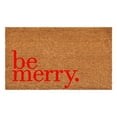 thumbnail image 1 of Calloway Mills 109252436 Be Merry Red Doormat 24" x 36", 1 of 6