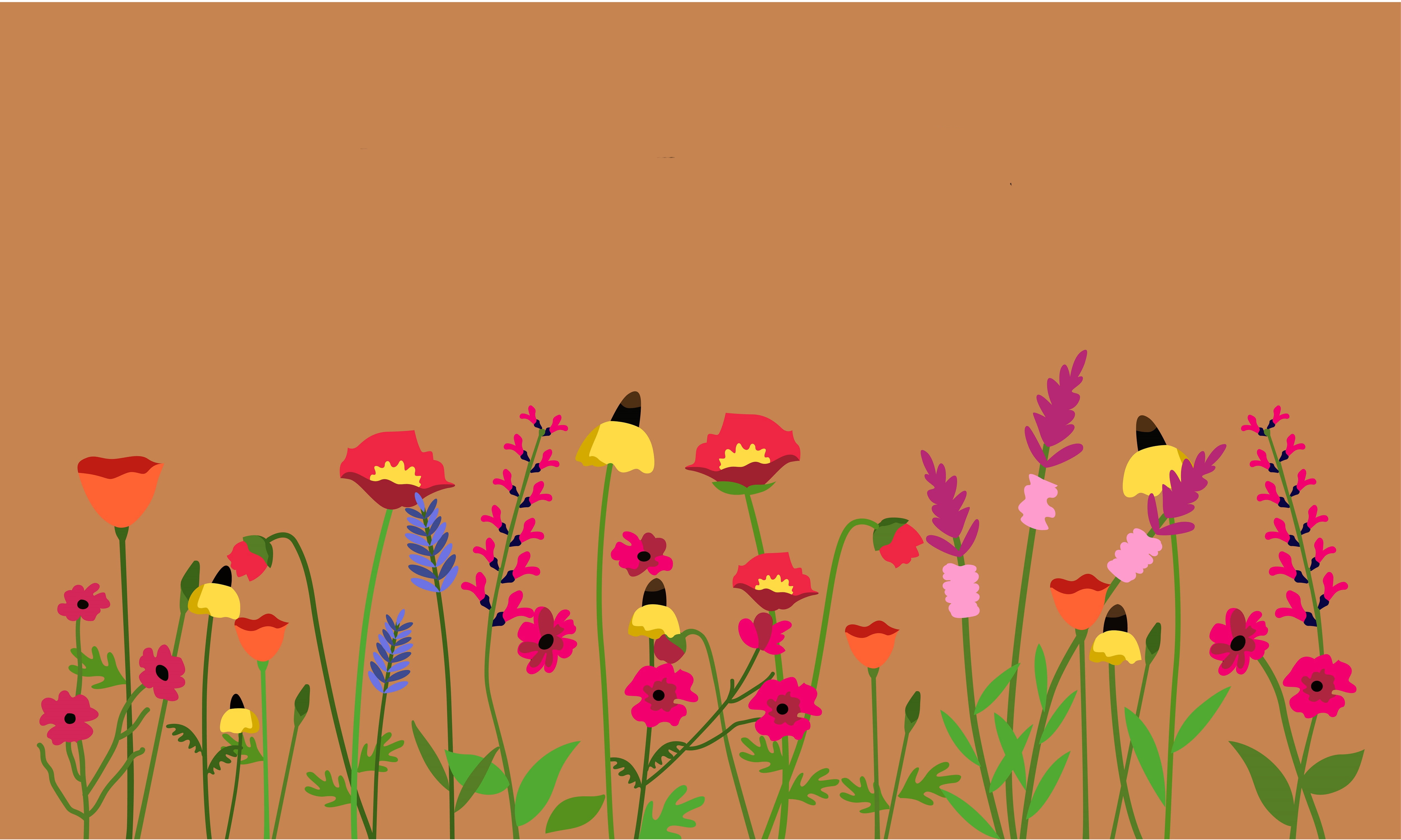Spring Blooms Coir and Vinyl Non-Slip Outdoor Door Mat