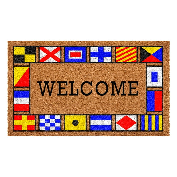 Calloway Mills 109361729 Nautical Flags Doormat 17" x 29"