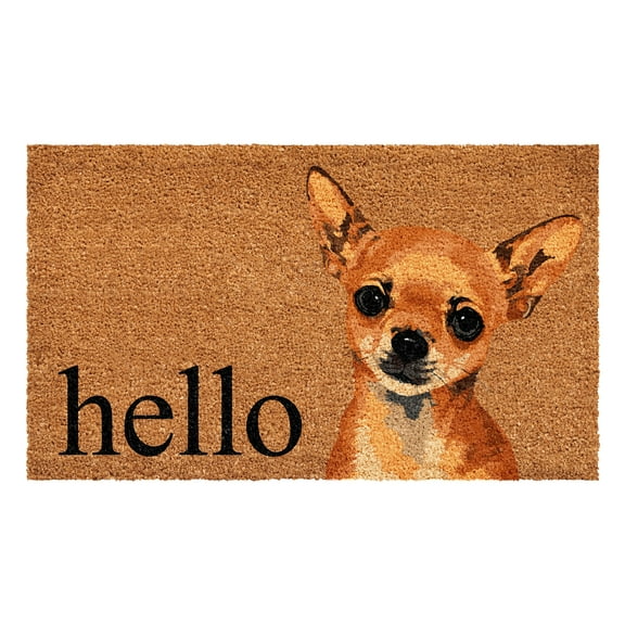 Calloway Mills 109541729 Brown Chihuahua Doormat 17" x 29"
