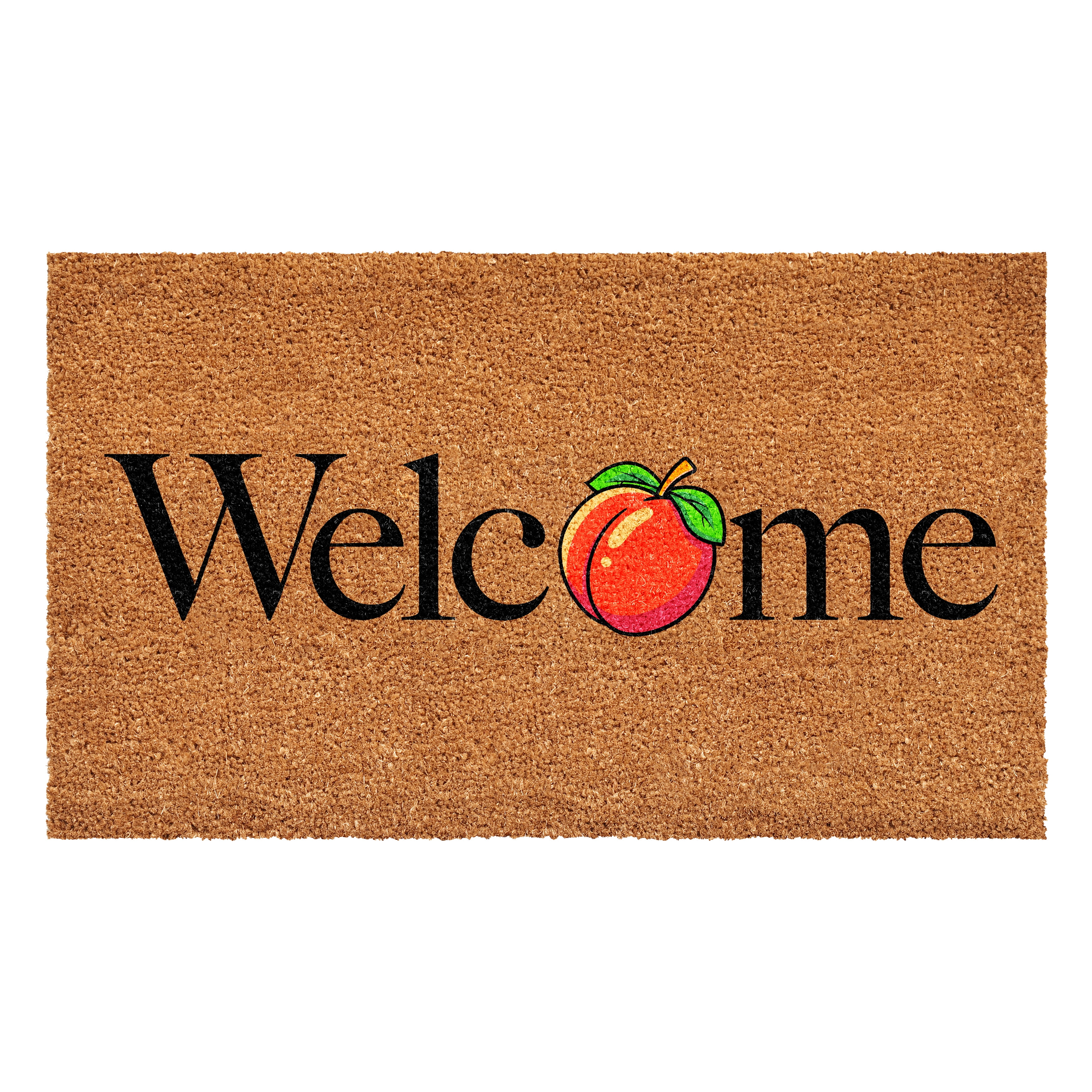 Calloway Mills 110352448 Peach Welcome Doormat 24" x 48"