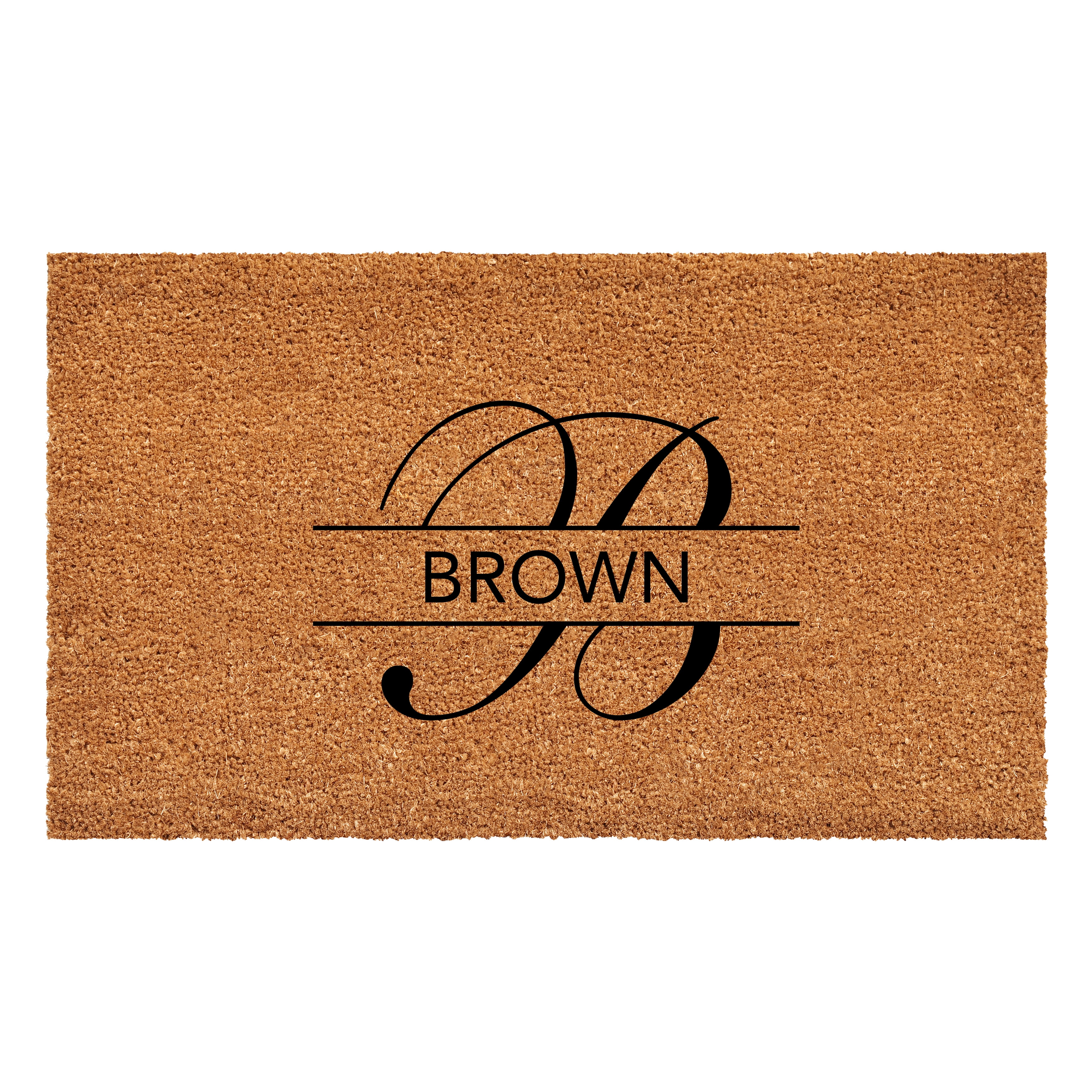 Calloway Mills 110791729 Brown Personalized Doormat 17" x 29"