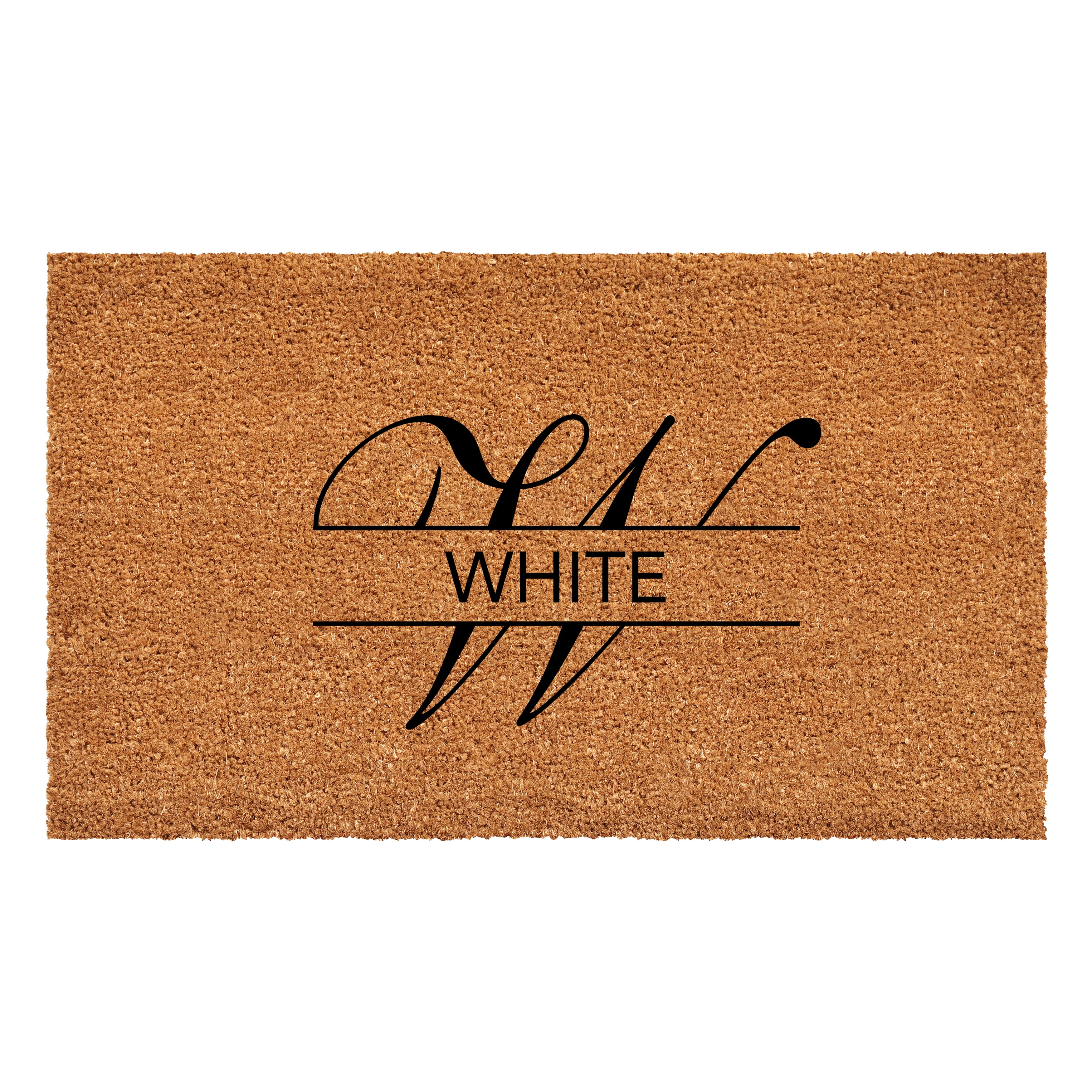 Calloway Mills 111032436 White Personalized Doormat 24" x 36"