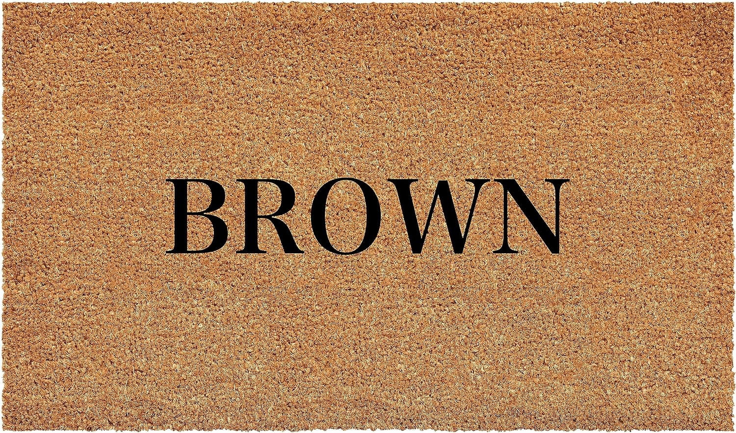 Calloway Mills 111211729 Bold Brown Personalized Doormat 17" x 29"