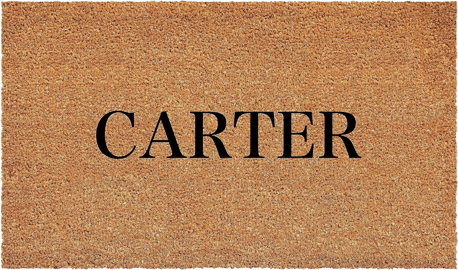 Calloway Mills 111241729 Bold Carter Personalized Doormat 17" x 29"
